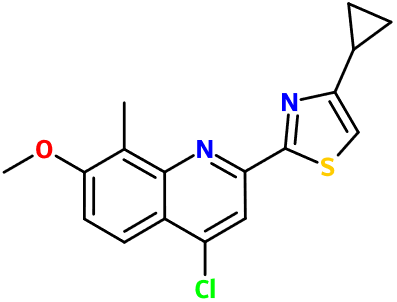 (图片) MC002221 Chloro-(cyclopropyl-thiazolyl)-methoxy-methylquinoline